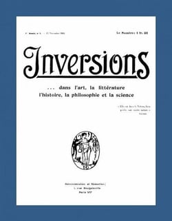 "inversions" suivi de "l'amitie" - une autre histoire de la premiere revue gay francaise