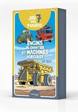 Jeu des 7 familles engins de chantiers, machines agricoles