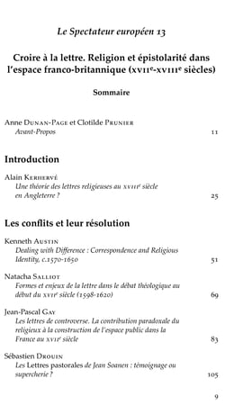 Croire a la lettre : religion et epistolarite dans l'espace franco-britannique (xviie - xviiie siecl