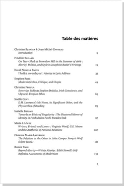 Ethics of alterity confrontation and responsibility in 19th- to 21st-century british literature