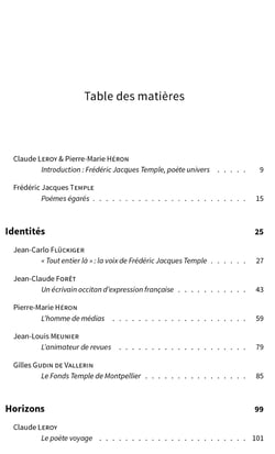 Les univers de frederic jacques temple