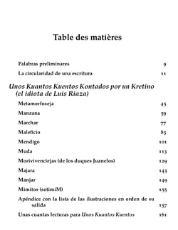 Unos kuantos kuentos kontados por un kretino (el idiota de luis riaza)