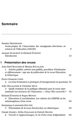 Les revues en sciences de l'education : mutations et permanences - lire, publier, diffuser