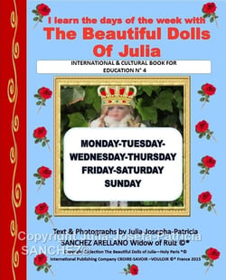 Book n 4 i learn the days of the week with the beautiful dolls of julia