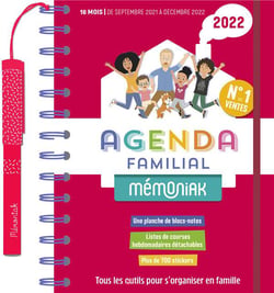 Mémoniak ; agenda familial (édition 2021/2022) (spirale)