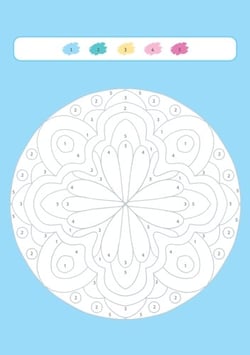 Mon bloc de coloriages magiques - Spécial Mandalas Les chiffres