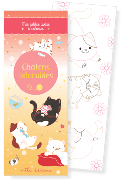Mes petites cartes à colorier : Chatons adorables - Mila éditions