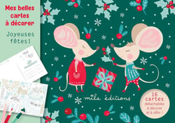 Mes belles cartes à décorer : Joyeuses fêtes !