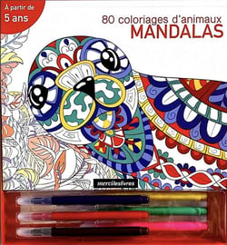 Mandalas - 80 coloriages d'animaux