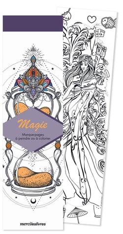 Marque-pages magie : 50 marque-pages à peindre ou à colorier