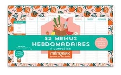Bloc aimanté de 52 menus hebdomadaires à compléter Mémoniak