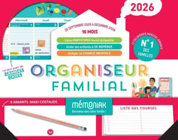 Mémoniak : Organiseur familial : De septembre à décembre (édition 2025/2026)