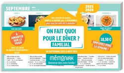 On fait quoi pour le dîner familial à aimanter sur le frigo 2025-2026