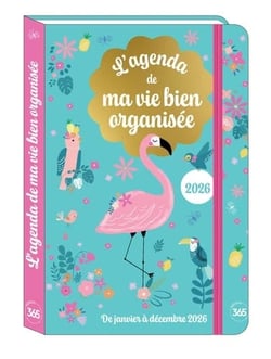 Agenda pocket ma vie bien organisée 2026 12 mois