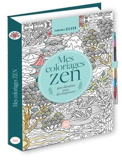 Mes coloriages zen - 300 dessins pour décompresser - crayon multi-mines offert