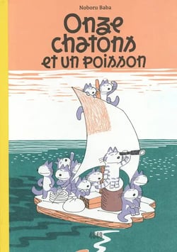 Onze chatons et un poisson