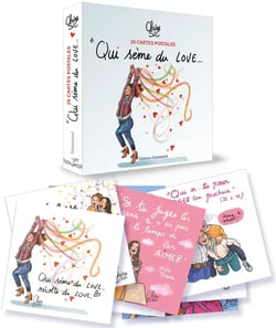 25 cartes "Qui sème du love"