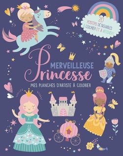 Mes planches d'artiste a colorier - merveilleuses princesses