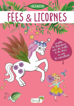 Fées et licornes - coloriage