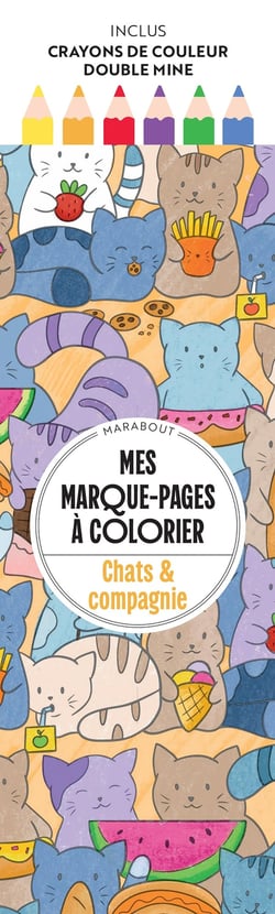 Mes marque-pages à colorier - Chats et compagnie