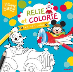 Relie et colorie - les vehicules