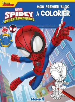 Marvel spidey et ses amis extraordinaires - mon premier bloc a colorier (spidey toile)