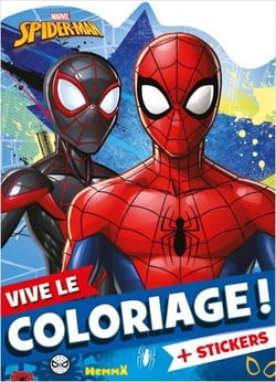 Marvel Spider-Man - Vive le coloriage ! (Miles Morales et Spider-Man) - + Stickers offerts