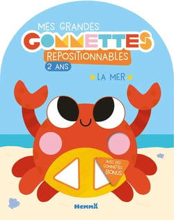 Mes grandes gommettes repositionnables - 2 ans - La mer