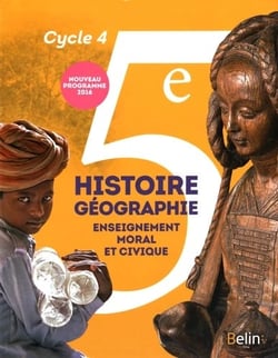Histoire-géographie, EMC - 5ème - livre de l'élève - format compact