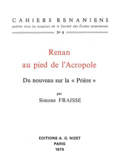 Renan au pied de l'Acropole : Du nouveau sur la "Prière"