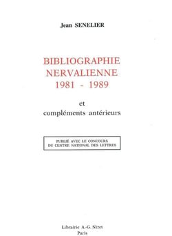 Bibliographie nervalienne 1981-1989  et compléments antérieurs