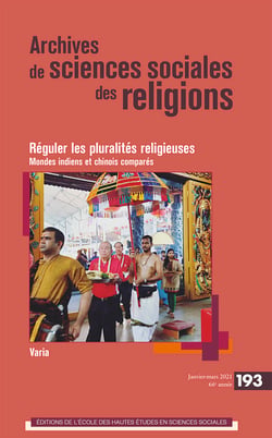 Archives de sciences sociales des religions n.193 : archives de sciences sociales des religions, n  193 - regule