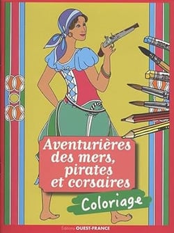 Coloriage, Aventurières des mers, pirates et corsaires