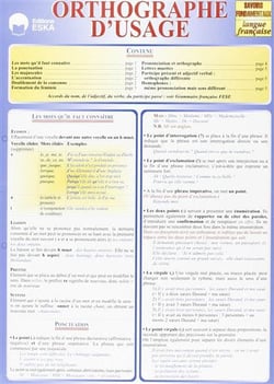 FASCICULE ORTHOGRAPHE D'USAGE