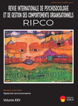 RETOUR SUR UN QUART DE SIECLE DE CREATION DE CONNAISSANCES EN PSYCHOSOCIOLOGIE : REVUE RIPCO VOLUME XXV N° HORS-SERIE SPECIALE ANNIVERSAIRE