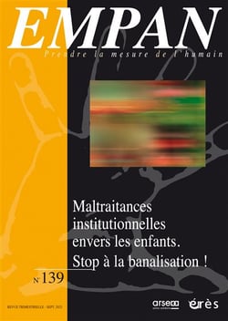 Revue Empan n.139 : Maltraitances envers les enfants