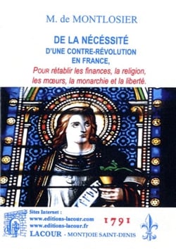 De la necessite d'une contre revolution en france : pour retablir les finances la religion