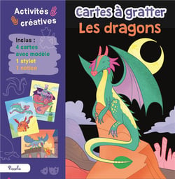 Cartes à gratter : les dragons