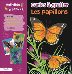 Cartes à gratter : les papillons