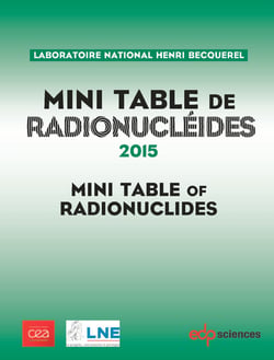 Minitable de radionucléides - 2014