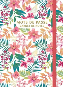 Mots de passe - Carnet de notes (flowers)