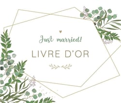 Just married! Livre d'or (eucalyptus)