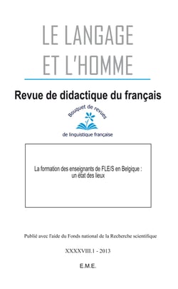 Formation des enseignants de FLE en Belgique : un état des lieux
