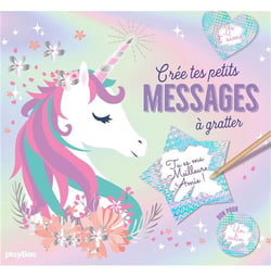 Créer tes petits messages à gratter - Licornes