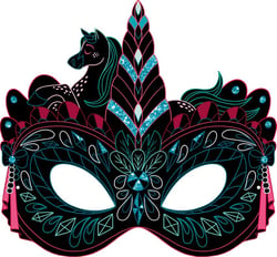 Masques à gratter Licornes