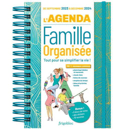 Agenda 2023/2024 - Mon agenda famille organisée poche - 13,2 X 16