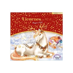 Licornes de rêve - Cartes à pailleter Magie de Noël