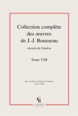 Collection complète des oeuvres de J.-J. Rousseau, citoyen de Genève t.8