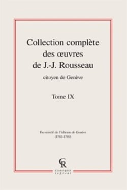 Collection complète des oeuvres de J.-J. Rousseau, citoyen de Genève t.9