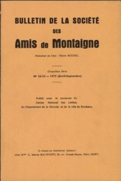 Bulletin de la société internationale des amis de montaigne n.22/23 - v - 1977-2